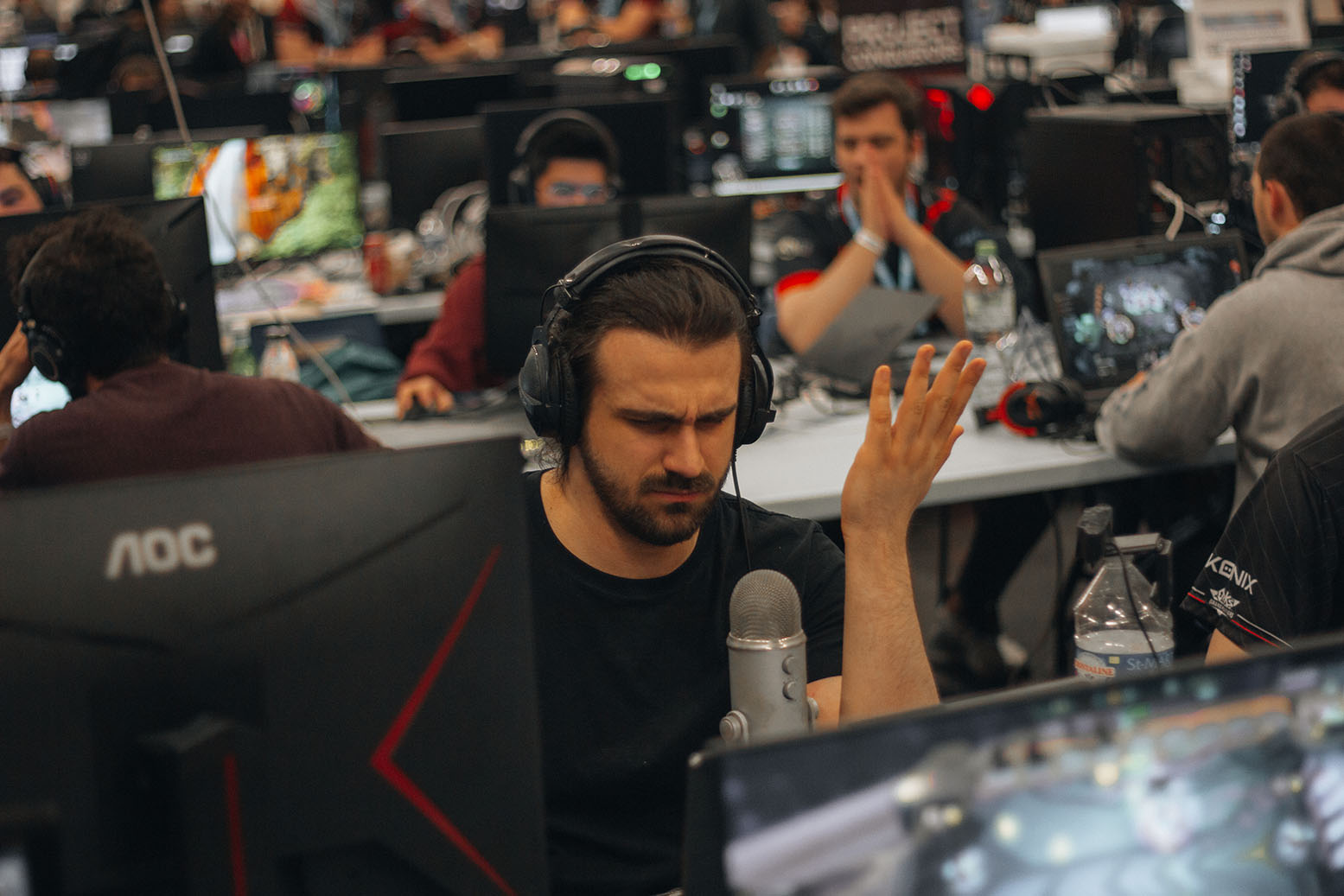 Joueur en pleine compétition