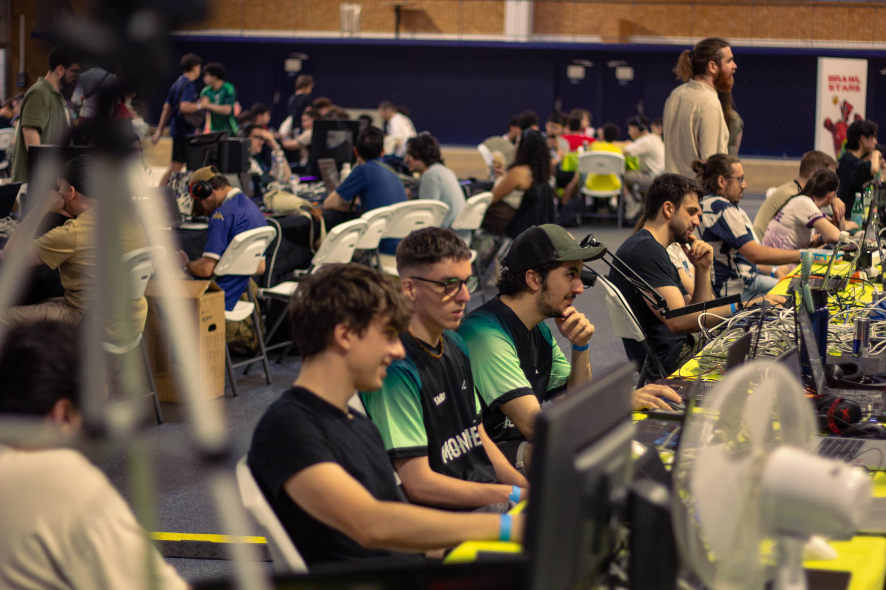 Joueur en compétition — concentration et intensité